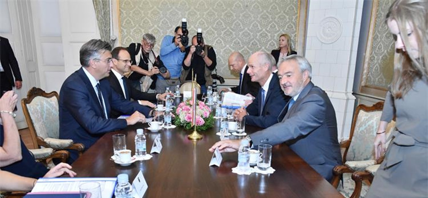 Plenkovic, Blok satisfied with Croatian-Dutch relations